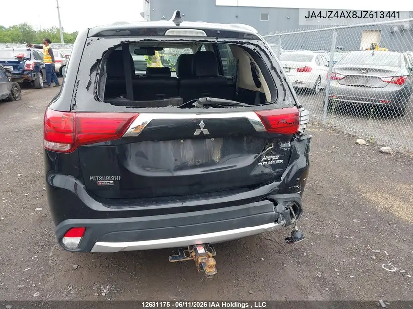 2018 Mitsubishi Outlander Gt VIN: JA4JZ4AX8JZ613441 Lot: 12631175