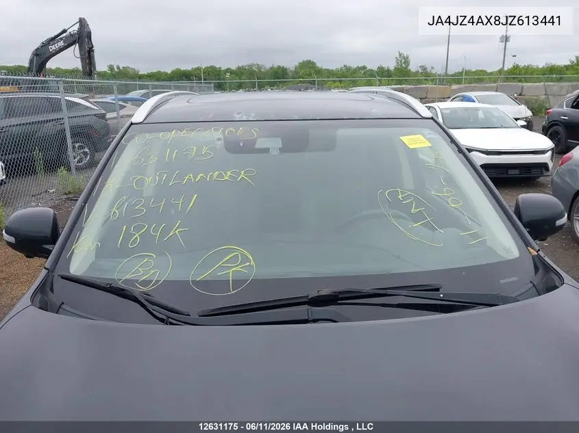 2018 Mitsubishi Outlander Gt VIN: JA4JZ4AX8JZ613441 Lot: 12631175