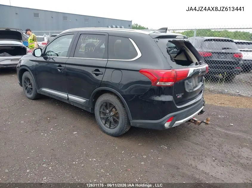 2018 Mitsubishi Outlander Gt VIN: JA4JZ4AX8JZ613441 Lot: 12631175