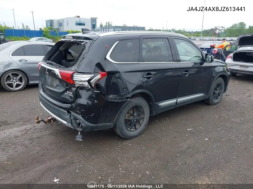 2018 Mitsubishi Outlander Gt VIN: JA4JZ4AX8JZ613441 Lot: 12631175