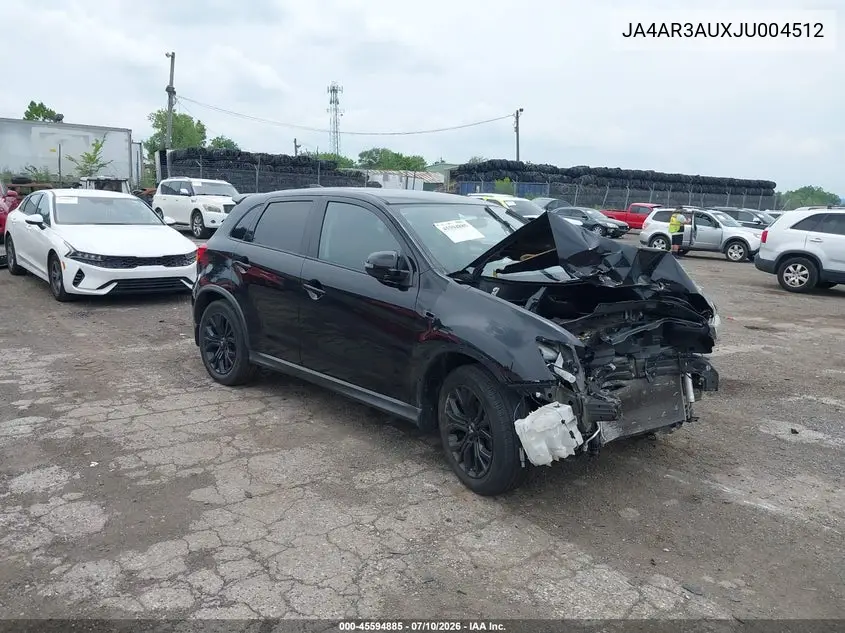 2018 Mitsubishi Outlander Sport 2.0 Le VIN: JA4AR3AUXJU004512 Lot: 45594885