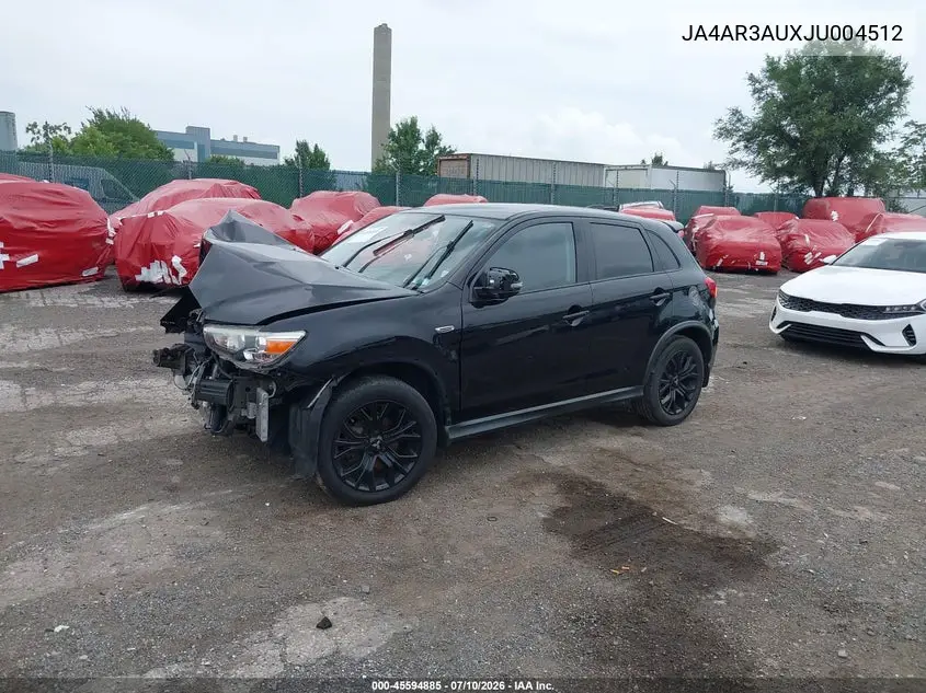 2018 Mitsubishi Outlander Sport 2.0 Le VIN: JA4AR3AUXJU004512 Lot: 45594885