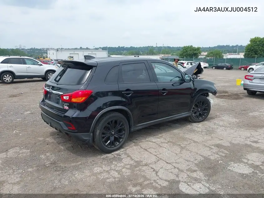2018 Mitsubishi Outlander Sport 2.0 Le VIN: JA4AR3AUXJU004512 Lot: 45594885