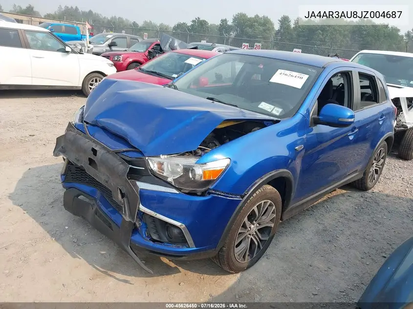 2018 Mitsubishi Outlander Sport 2.0 Es VIN: JA4AR3AU8JZ004687 Lot: 45626450