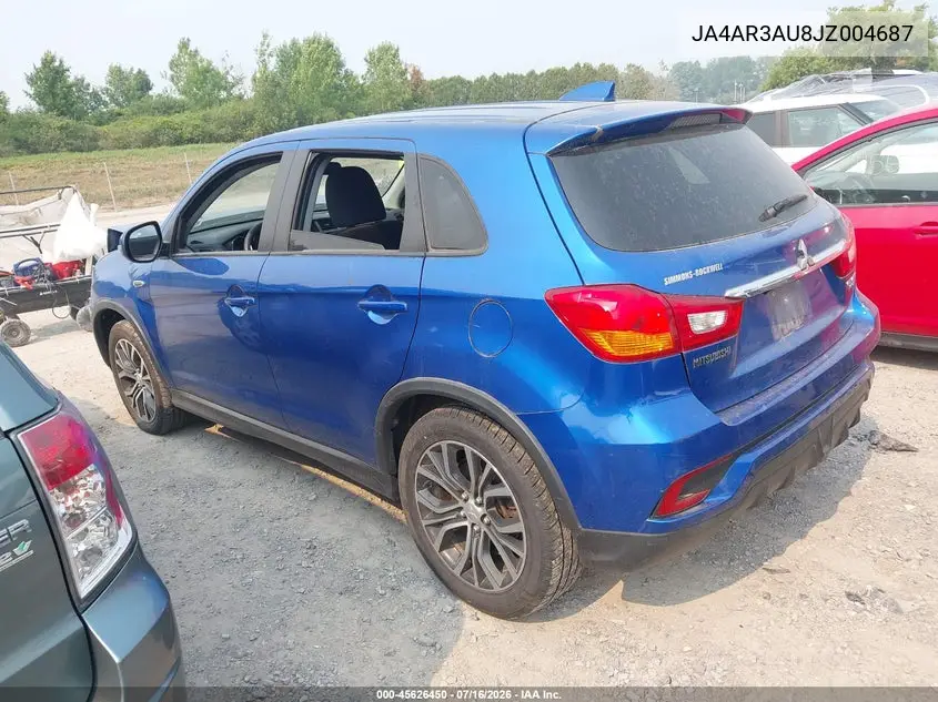 2018 Mitsubishi Outlander Sport 2.0 Es VIN: JA4AR3AU8JZ004687 Lot: 45626450