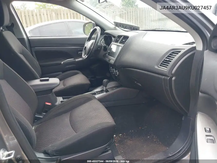 2019 Mitsubishi Outlander Sport 2.0 Se VIN: JA4AR3AU9KU027457 Lot: 45327344