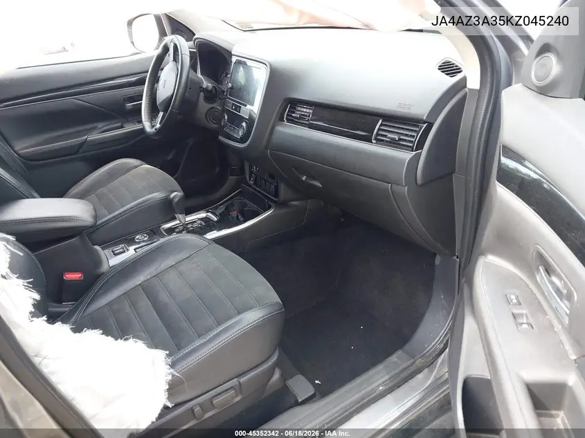 2019 Mitsubishi Outlander Se VIN: JA4AZ3A35KZ045240 Lot: 45352342