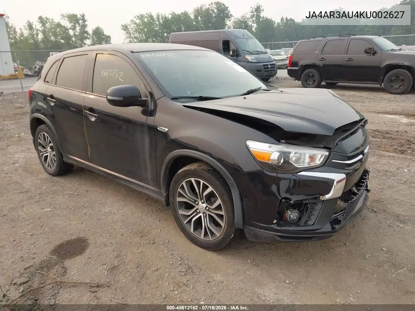 2019 Mitsubishi Outlander Sport 2.0 Es VIN: JA4AR3AU4KU002627 Lot: 45612152