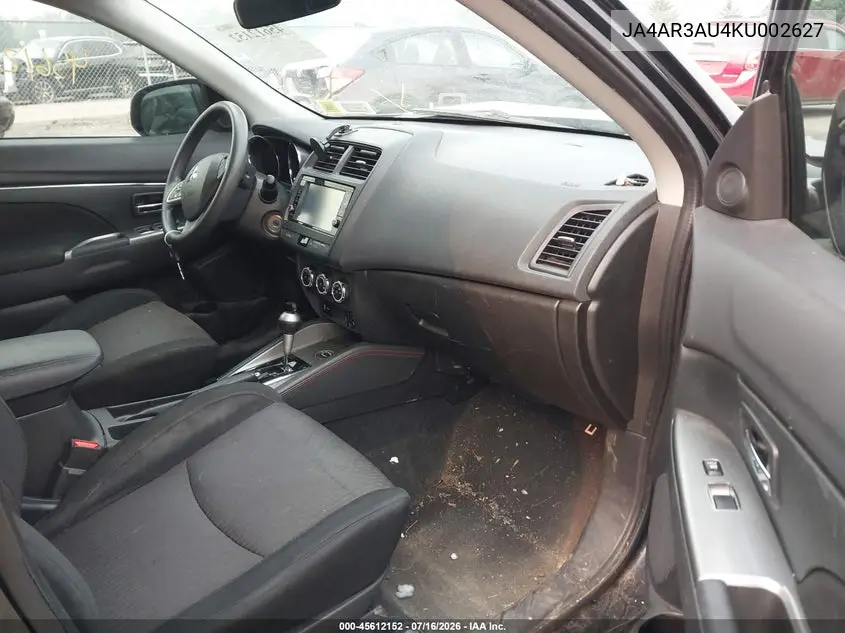 2019 Mitsubishi Outlander Sport 2.0 Es VIN: JA4AR3AU4KU002627 Lot: 45612152