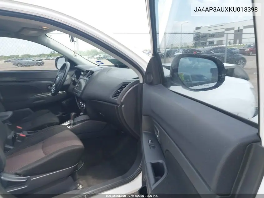2019 Mitsubishi Outlander Sport 2.0 Le VIN: JA4AP3AUXKU018398 Lot: 45666369