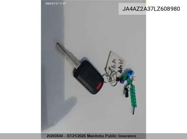 2020 Mitsubishi Outlander Es VIN: JA4AZ2A37LZ608980 Lot: 20260844