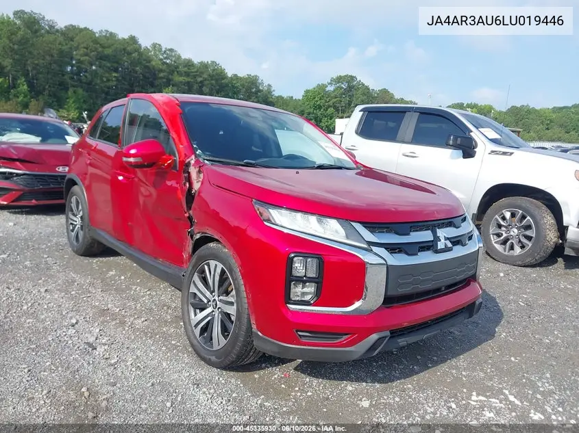 2020 Mitsubishi Outlander Sport 2.0 Se Awc VIN: JA4AR3AU6LU019446 Lot: 45335930