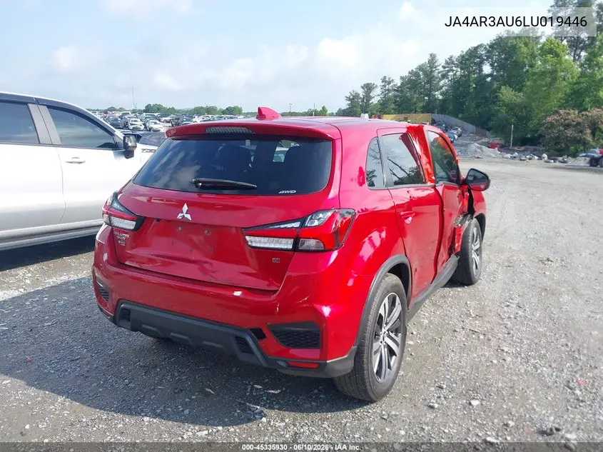 2020 Mitsubishi Outlander Sport 2.0 Se Awc VIN: JA4AR3AU6LU019446 Lot: 45335930