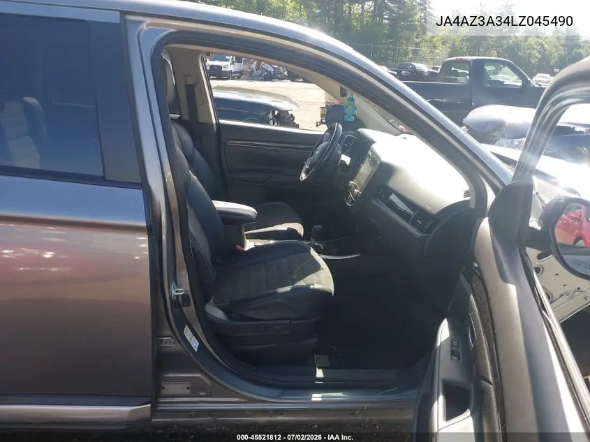 2020 Mitsubishi Outlander Se 2.4 S-Awc VIN: JA4AZ3A34LZ045490 Lot: 45521812