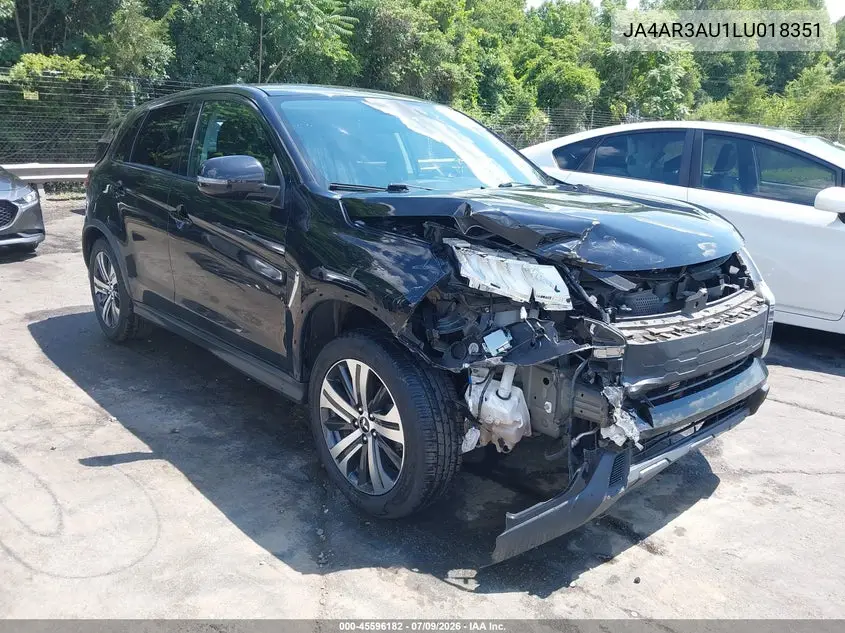 2020 Mitsubishi Outlander Sport 2.0 Be Awc/2.0 Es Awc/2.0 Se Awc/2.0 Sp Awc VIN: JA4AR3AU1LU018351 Lot: 45596182