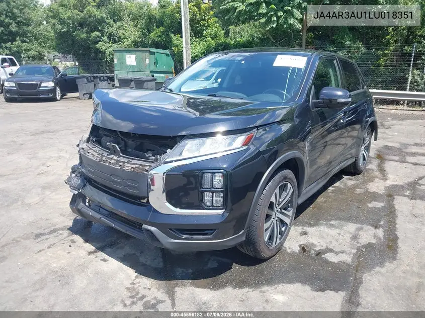 2020 Mitsubishi Outlander Sport 2.0 Be Awc/2.0 Es Awc/2.0 Se Awc/2.0 Sp Awc VIN: JA4AR3AU1LU018351 Lot: 45596182