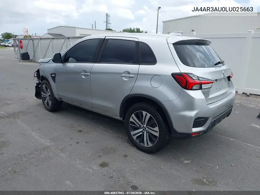 2020 Mitsubishi Outlander Sport 2.0 Be Awc/2.0 Es Awc/2.0 Se Awc/2.0 Sp Awc VIN: JA4AR3AU0LU025663 Lot: 45627062