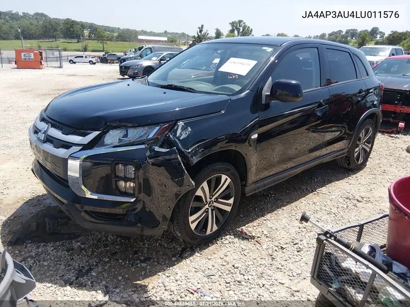 2020 Mitsubishi Outlander Sport 2.0 Es VIN: JA4AP3AU4LU011576 Lot: 45659655