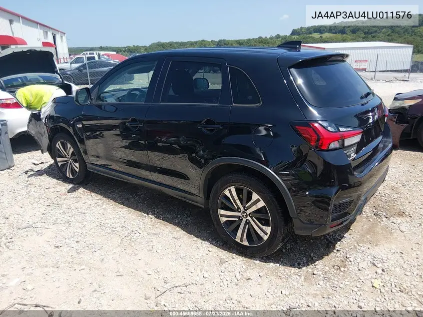 2020 Mitsubishi Outlander Sport 2.0 Es VIN: JA4AP3AU4LU011576 Lot: 45659655