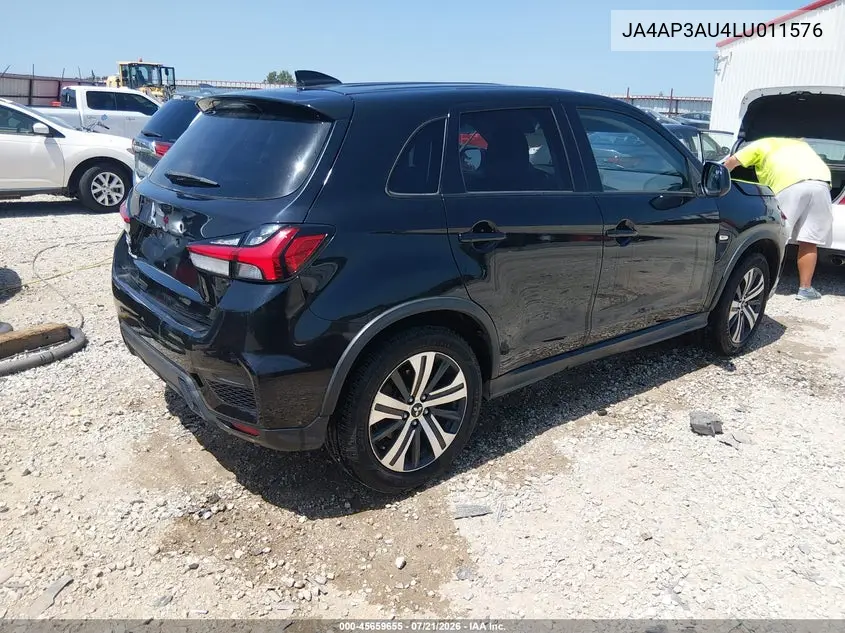 2020 Mitsubishi Outlander Sport 2.0 Es VIN: JA4AP3AU4LU011576 Lot: 45659655