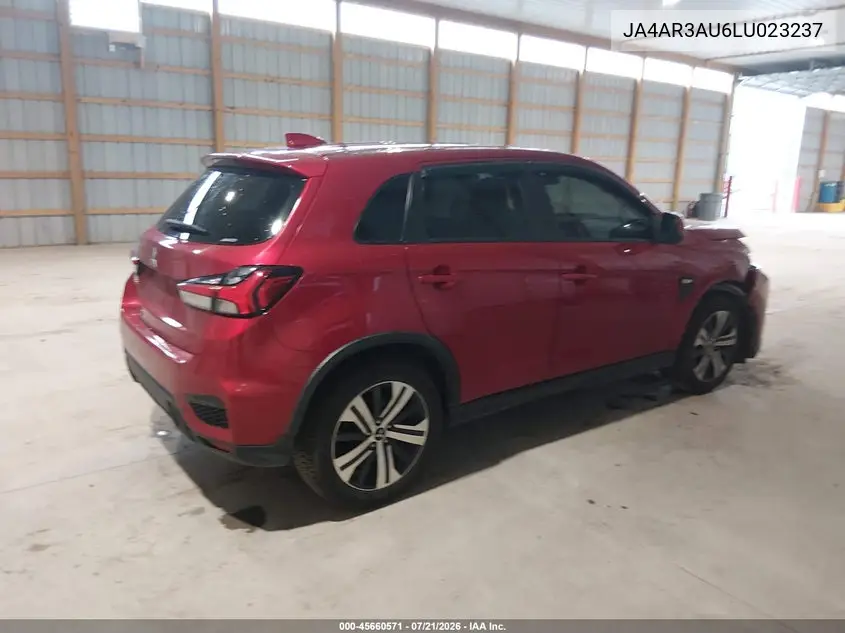 2020 Mitsubishi Outlander Sport 2.0 Be Awc/2.0 Es Awc/2.0 Se Awc/2.0 Sp Awc VIN: JA4AR3AU6LU023237 Lot: 45660571