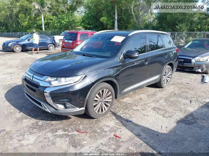 2020 Mitsubishi Outlander Sel 2.4 VIN: JA4AD3A3XLZ018650 Lot: 45669986