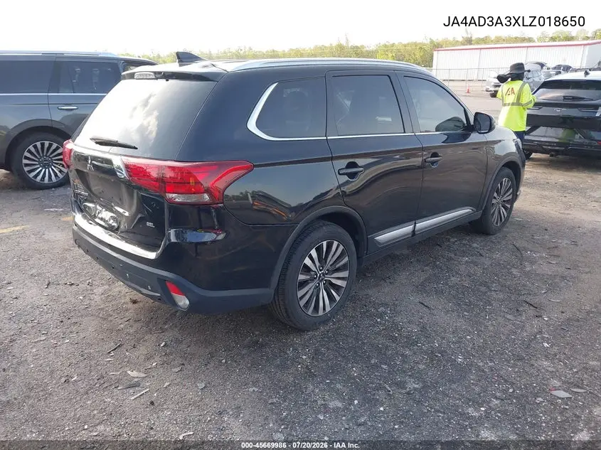 2020 Mitsubishi Outlander Sel 2.4 VIN: JA4AD3A3XLZ018650 Lot: 45669986