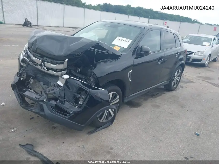 2021 Mitsubishi Outlander Sport 2.0 Be Awc/2.0 Es Awc/2.0 Le Awc/2.0 Se Awc VIN: JA4ARUAU1MU024240 Lot: 45325807