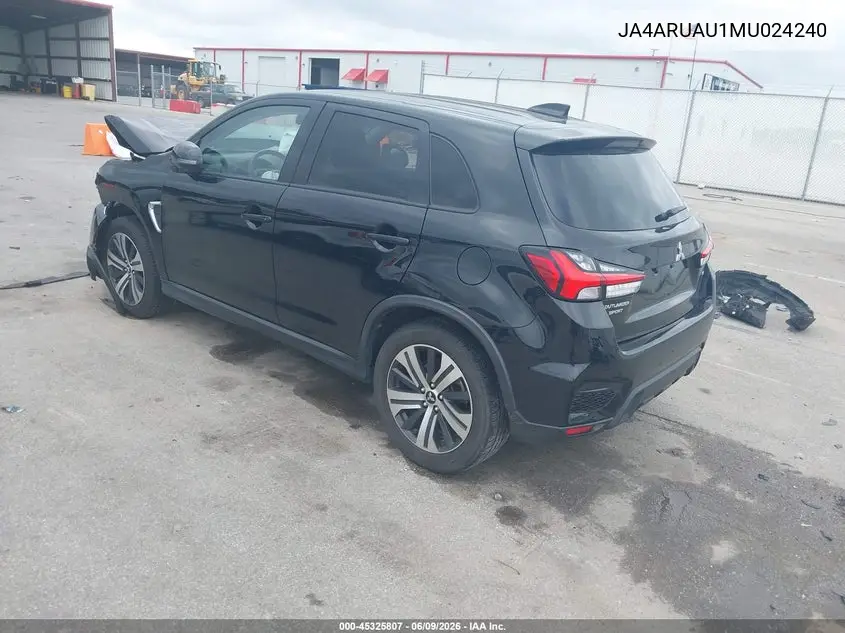 2021 Mitsubishi Outlander Sport 2.0 Be Awc/2.0 Es Awc/2.0 Le Awc/2.0 Se Awc VIN: JA4ARUAU1MU024240 Lot: 45325807