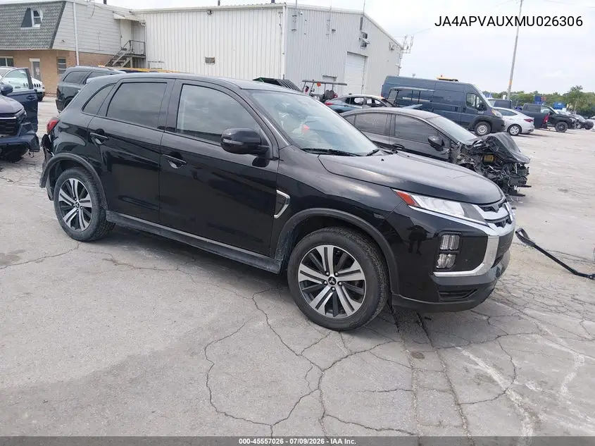 2021 Mitsubishi Outlander Sport 2.0 Se 2Wd VIN: JA4APVAUXMU026306 Lot: 45557026