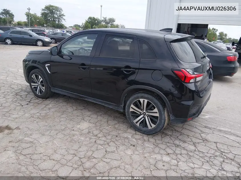 2021 Mitsubishi Outlander Sport 2.0 Se 2Wd VIN: JA4APVAUXMU026306 Lot: 45557026