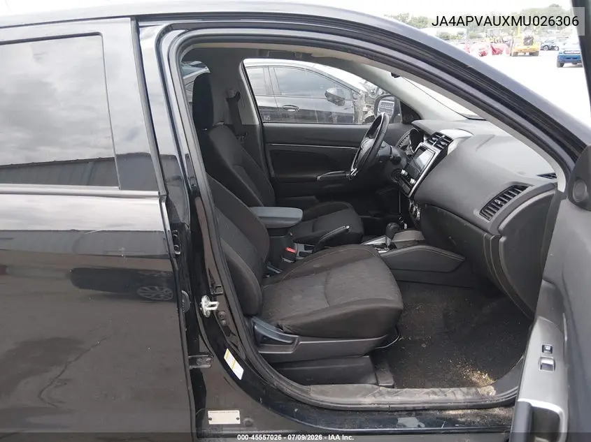 2021 Mitsubishi Outlander Sport 2.0 Se 2Wd VIN: JA4APVAUXMU026306 Lot: 45557026