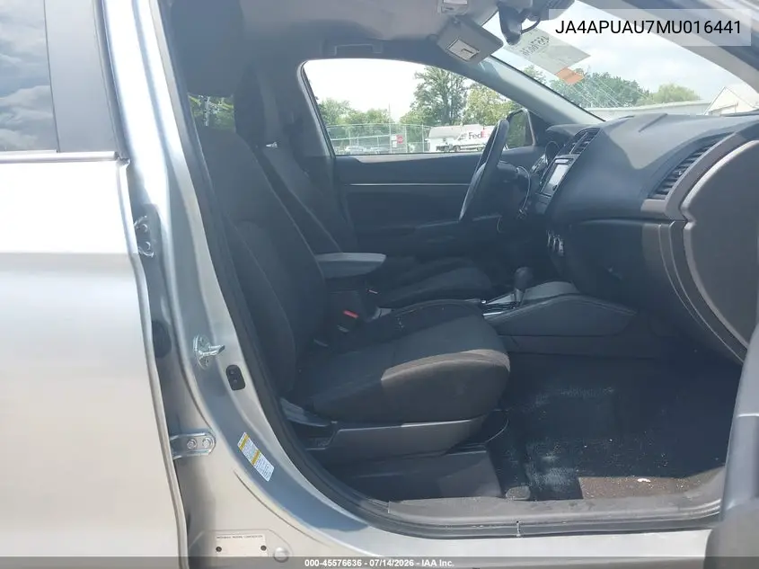 2021 Mitsubishi Outlander Sport 2.0 Be 2Wd/2.0 Es 2Wd/2.0 Le 2Wd/2.0 S 2Wd VIN: JA4APUAU7MU016441 Lot: 45576636
