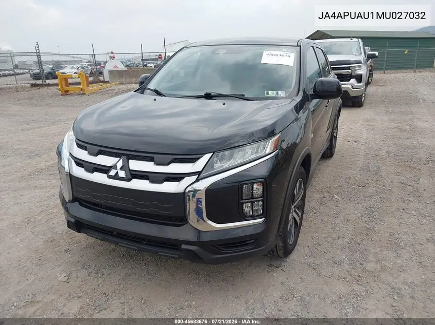 2021 Mitsubishi Outlander Sport 2.0 Be 2Wd/2.0 Es 2Wd/2.0 Le 2Wd/2.0 S 2Wd VIN: JA4APUAU1MU027032 Lot: 45683676