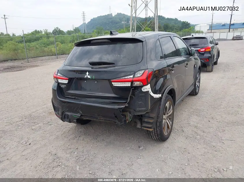 2021 Mitsubishi Outlander Sport 2.0 Be 2Wd/2.0 Es 2Wd/2.0 Le 2Wd/2.0 S 2Wd VIN: JA4APUAU1MU027032 Lot: 45683676
