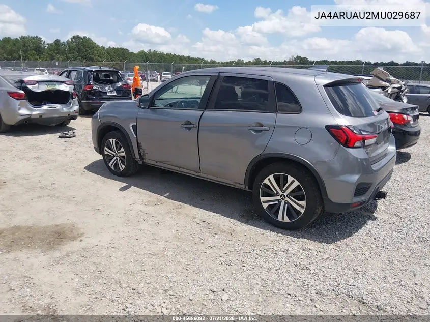 2021 Mitsubishi Outlander Sport 2.0 Be Awc/2.0 Es Awc/2.0 Le Awc/2.0 Se Awc VIN: JA4ARUAU2MU029687 Lot: 45686092