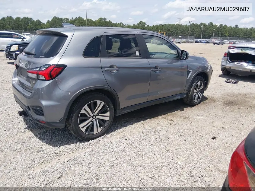 2021 Mitsubishi Outlander Sport 2.0 Be Awc/2.0 Es Awc/2.0 Le Awc/2.0 Se Awc VIN: JA4ARUAU2MU029687 Lot: 45686092
