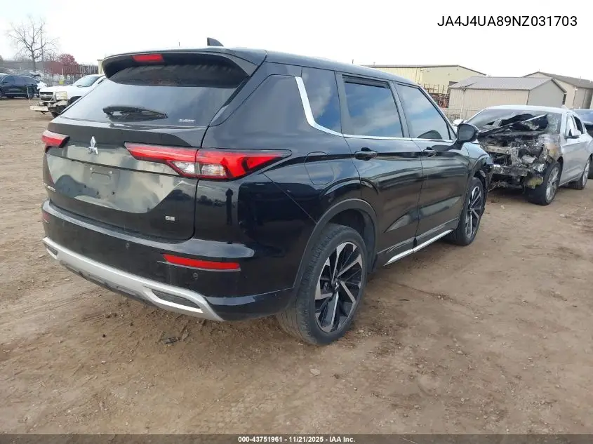 JA4J4UA89NZ031703 2022 Mitsubishi Outlander