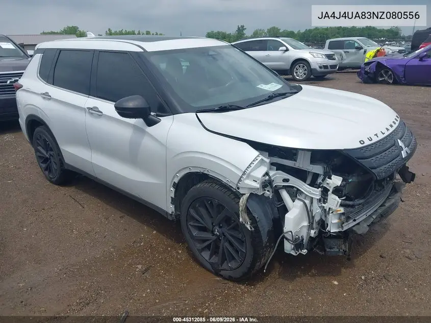 2022 Mitsubishi Outlander Black Edition S-Awc/Se 2.5 S-Awc/Se Launch Edition S-Awc VIN: JA4J4UA83NZ080556 Lot: 45312085