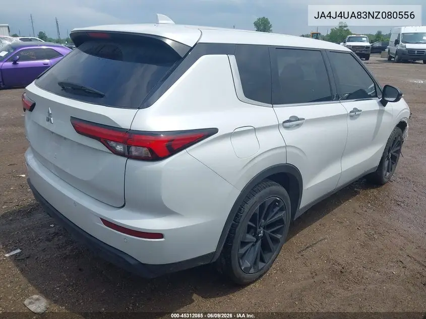 2022 Mitsubishi Outlander Black Edition S-Awc/Se 2.5 S-Awc/Se Launch Edition S-Awc VIN: JA4J4UA83NZ080556 Lot: 45312085