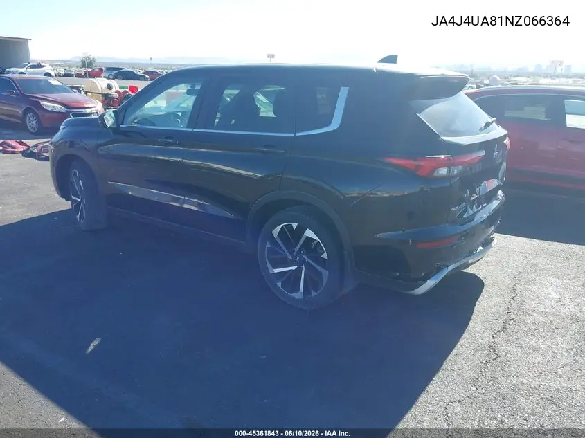 JA4J4UA81NZ066364 2022 Mitsubishi Outlander Black Edition S-Awc/Se 2.5 S-Awc/Se Launch Edition S-Awc