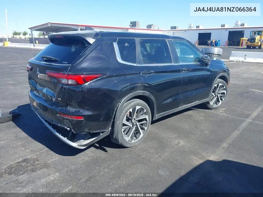 JA4J4UA81NZ066364 2022 Mitsubishi Outlander Black Edition S-Awc/Se 2.5 S-Awc/Se Launch Edition S-Awc