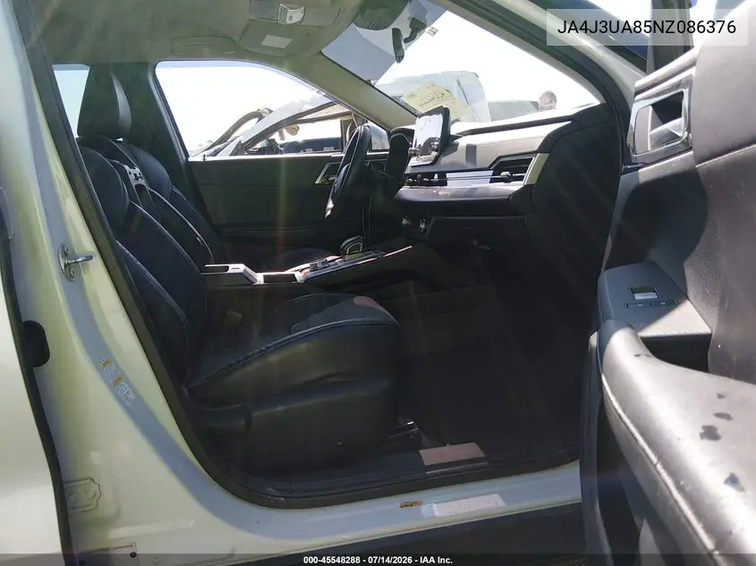 2022 Mitsubishi Outlander Black Edition 2Wd/Se 2.5 2Wd/Se Launch Edition 2Wd VIN: JA4J3UA85NZ086376 Lot: 45548288