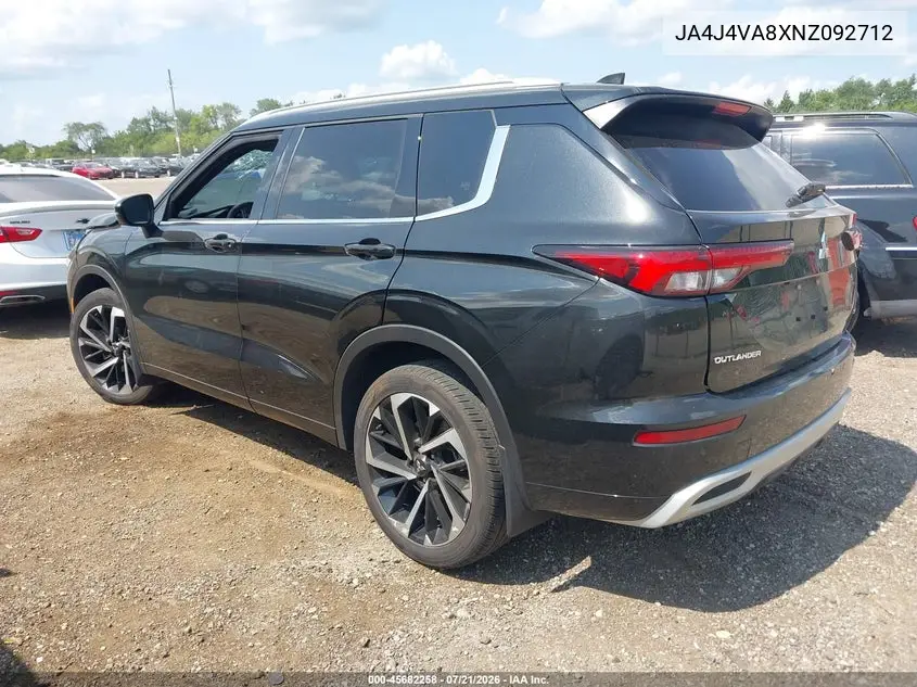 2022 Mitsubishi Outlander Sel 2.5 S-Awc/Sel Launch Edition S-Awc/Sel Special Edition S-Awc VIN: JA4J4VA8XNZ092712 Lot: 45682258