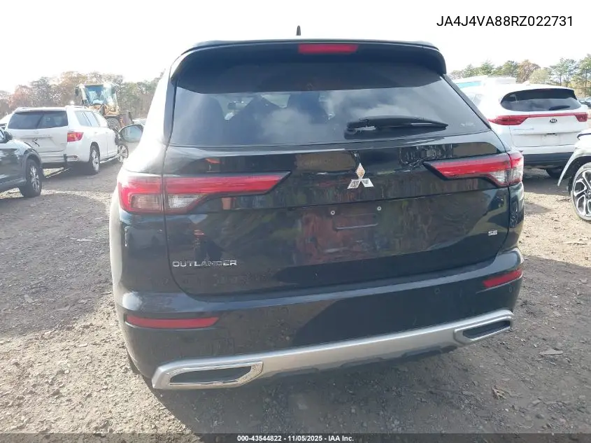 JA4J4VA88RZ022731 2024 Mitsubishi Outlander Se 2.5