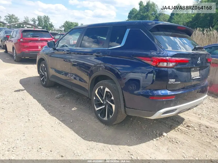 2024 Mitsubishi Outlander Se 2.5 S-Awc VIN: JA4J4VA88RZ064168 Lot: 45358801