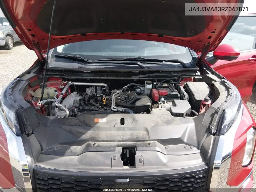 2024 Mitsubishi Outlander Se 2.5 2Wd/Se Black Edition S-Awc/Se Black Edition W/Pano Roof S-Awc VIN: JA4J3VA83RZ067871 Lot: 45481359