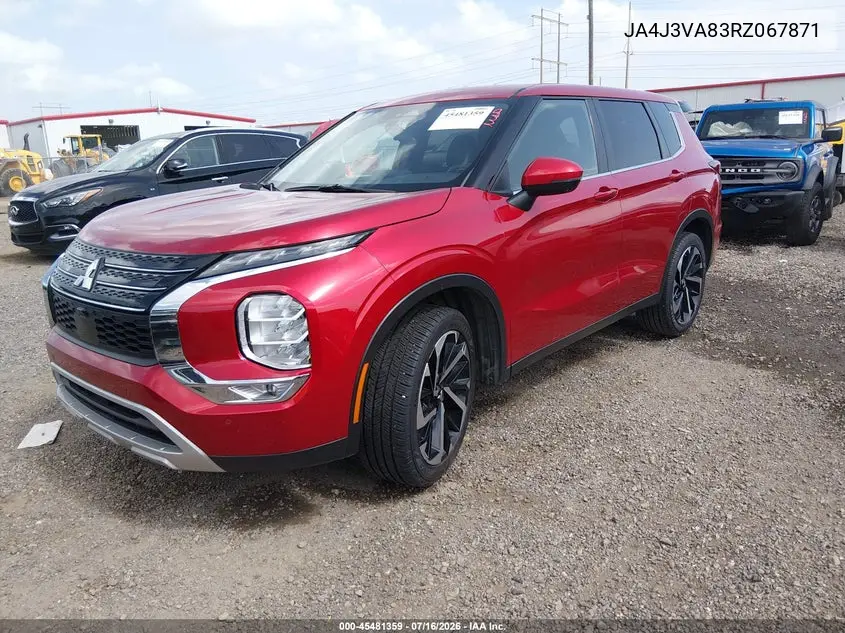 2024 Mitsubishi Outlander Se 2.5 2Wd/Se Black Edition S-Awc/Se Black Edition W/Pano Roof S-Awc VIN: JA4J3VA83RZ067871 Lot: 45481359