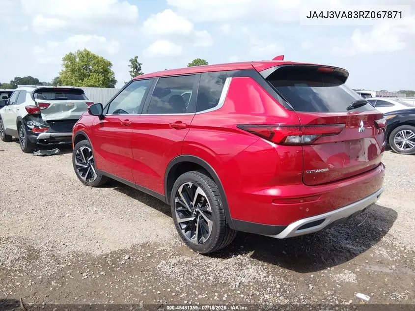 2024 Mitsubishi Outlander Se 2.5 2Wd/Se Black Edition S-Awc/Se Black Edition W/Pano Roof S-Awc VIN: JA4J3VA83RZ067871 Lot: 45481359