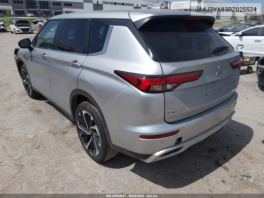 2024 Mitsubishi Outlander Se 2.5 2Wd/Se Black Edition S-Awc/Se Black Edition W/Pano Roof S-Awc VIN: JA4J3VA83RZ025524 Lot: 45484947